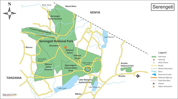 Serengeti National Park Map